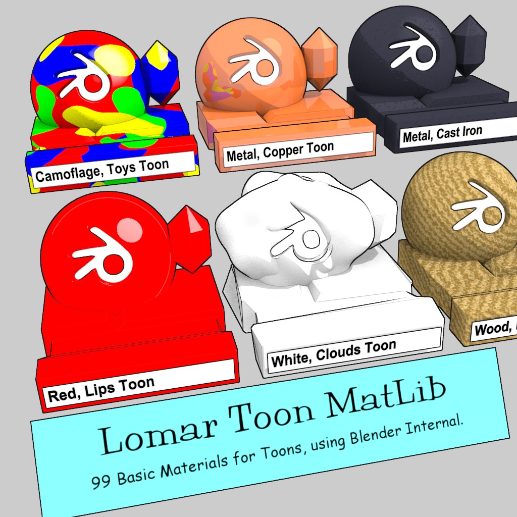 Lomar Toon MatLib preview image 1